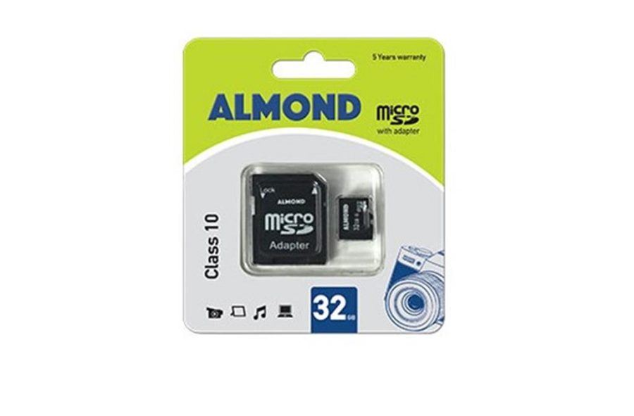 Almond κάρτα μνήμης MicroSDHC 32GB Class 10 με microSD adapter