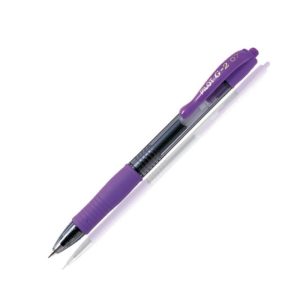 Pilot στυλό G-2 Gel 0.7mm με μωβ μελάνι