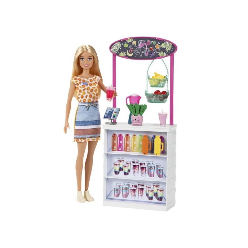 barbie smoothie bar playset