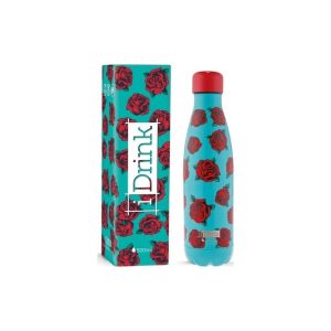 Μπουκάλι θερμός i drink id0079 therm bottle 500ml tatoo roses