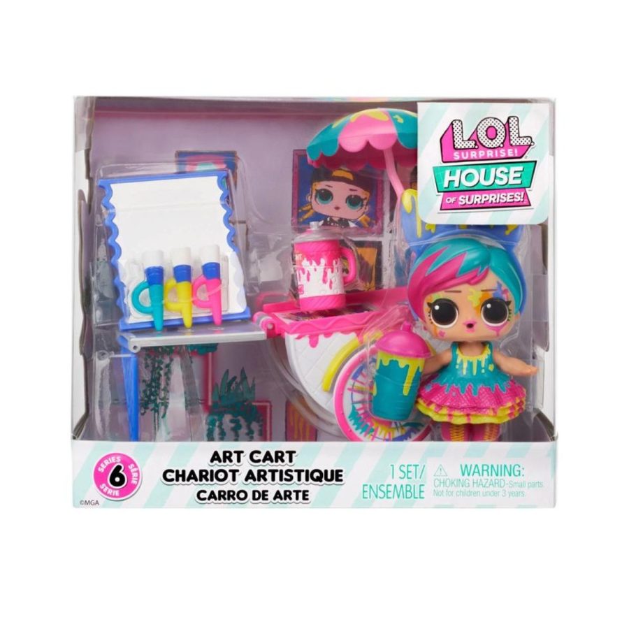 MGA Entertainment παιχνίδι μινιατούρα Lol Surprise L.O.L. Surprise - Splatters & Art Cart