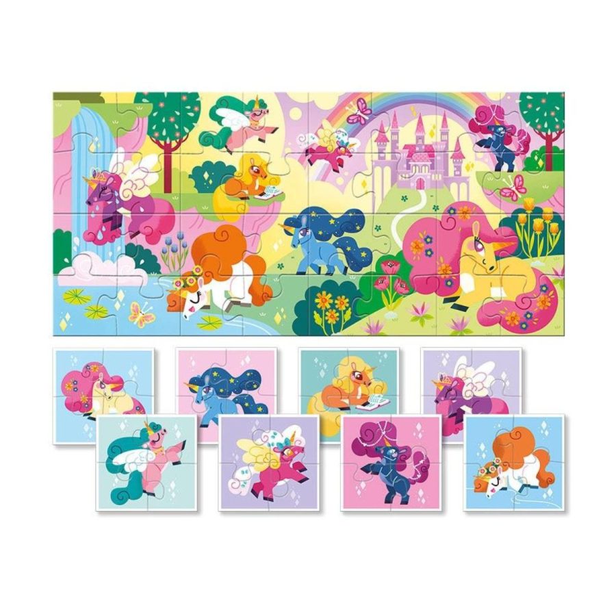 Ludattica Baby Puzzle παζλ διπλής όψεως Μονόκεροι 32 κομ (21849)