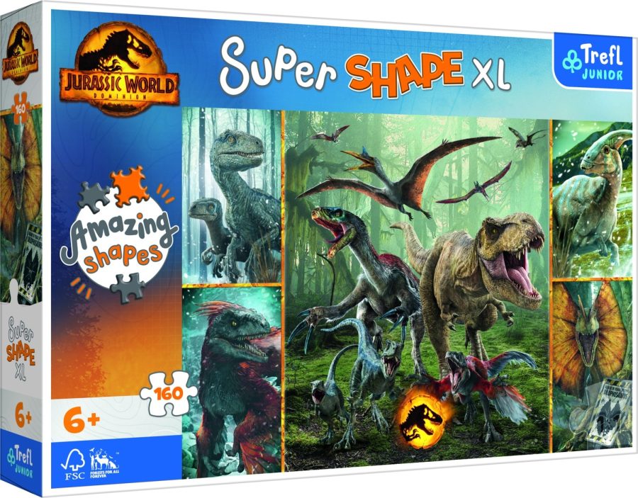 Trefl Puzzle Super shape 160 PCS Unusual Dinosaur 50026
