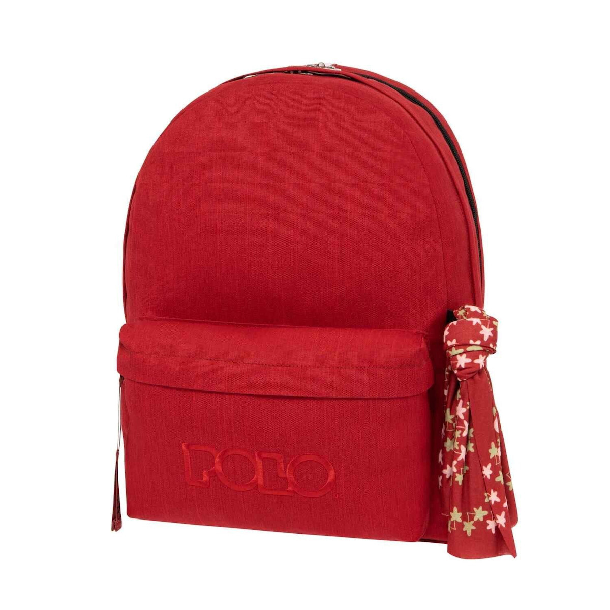 Polo Σχολική Τσάντα Πλάτης Original Double Scarf Κόκκινο  9-01-235-3101
