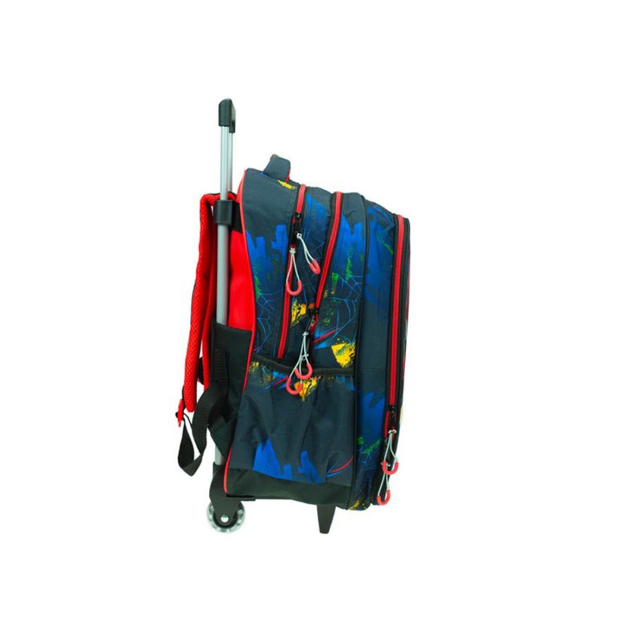 Gim Τσάντα Τρόλεϊ Δημοτικού Spiderman Blue Net 337-04074 - Image 3