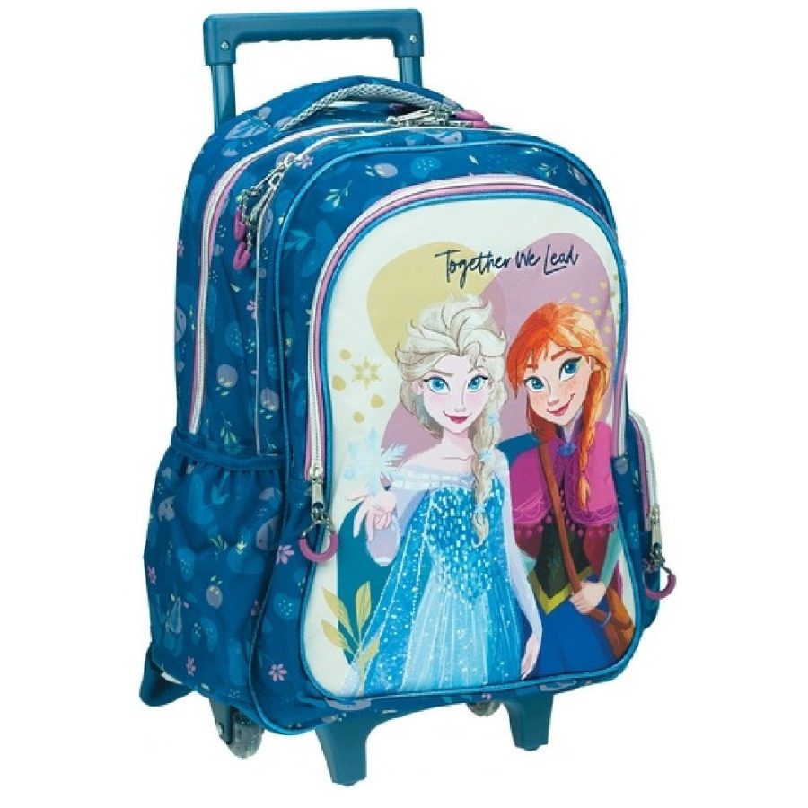 Gim Frozen Σχολική Τσάντα Τρόλεϊ Δημοτικού σε Γαλάζιο χρώμα  341-69074