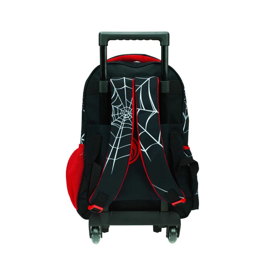 Gim Spiderman Black City Σχολική Τσάντα Τρόλεϊ Δημοτικού σε Μαύρο χρώμα  337-05074 - Image 3