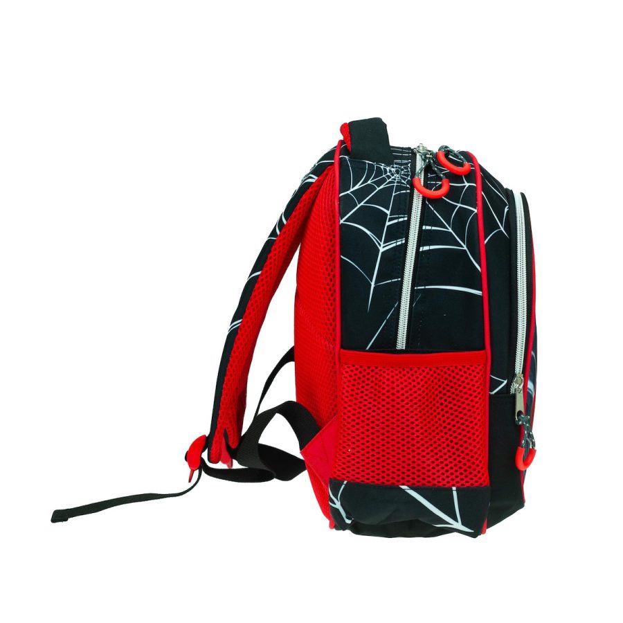 Gim Spiderman Black City Σχολική Τσάντα Πλάτης Νηπιαγωγείου σε Μαύρο Χρώμα  337-05054 - Image 4