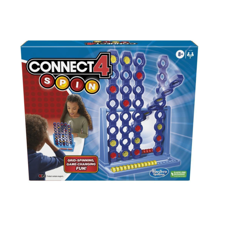 Hasbro Επιτραπέζιο Παιχνίδι Connect 4 Spin για 2 Παίκτες 8+ Ετών F5750